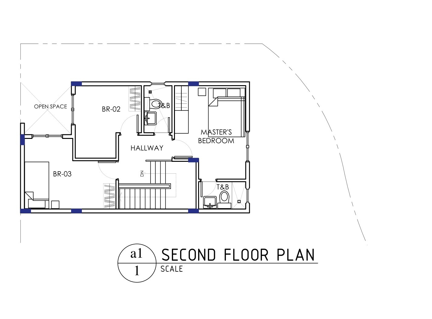 block 3 lot 1 the nest peaks house and lot for sale in antipolo city rizal 2-storey townhouse second floor plan