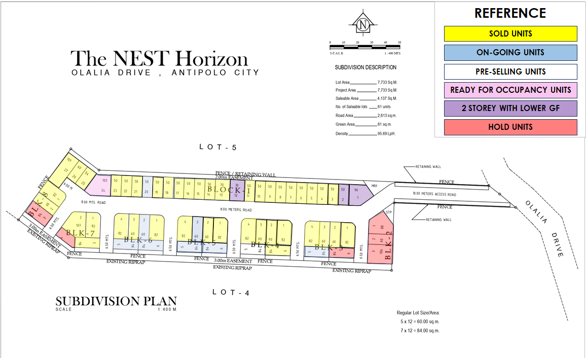 the nest horizon house and lot for sale in antipolo city rizal 2-storey townhouse with basement site development plan (2)